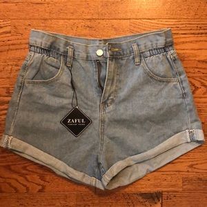 ZAFUL jean high rise shorts